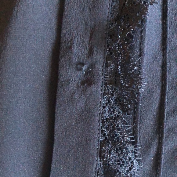 Sezane Silk Lace Black Long Sleeve Blouse Size 40 - Picture 13 of 13